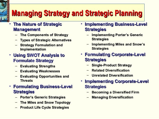 Managing Strategy